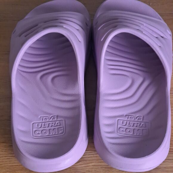 Teva Apretrail Women 7 US Slide Sandals Purple Comfortable Outdoor Casual Shoes - Picture 5 of 11